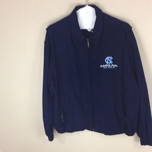 Vintage Navy Brushed NC Carolina Tar Heels Lined Jacket Size XL